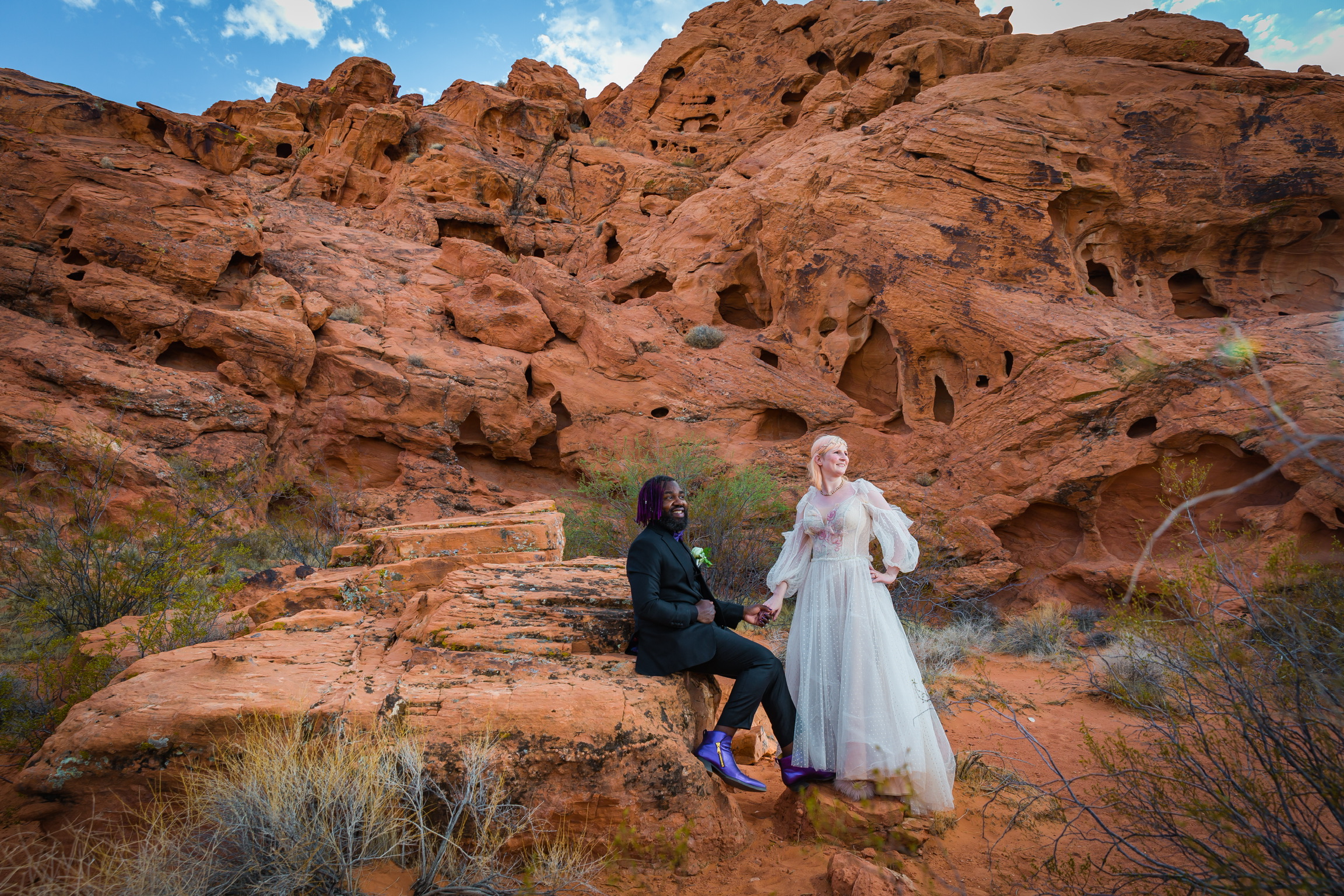 Wedding photo at Valley of Fire